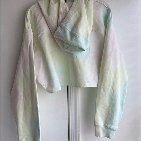 Lululemon LA All Yours Cropped Hoodie RARE Cotton Candy Wash size 12 - Picture 4 of 5